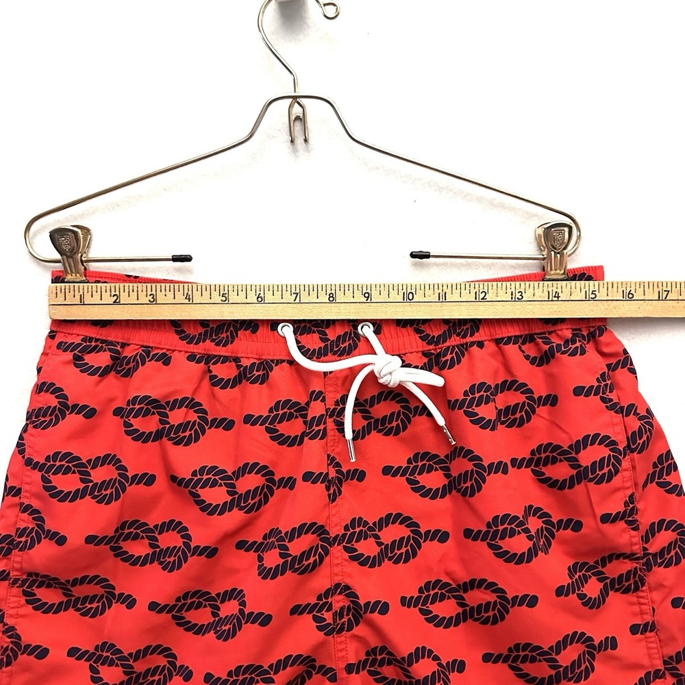 Neiman Marcus Swim Trunks M Medium Lined Drawstring Pockets Nautical Rope - Picture 7 of 14